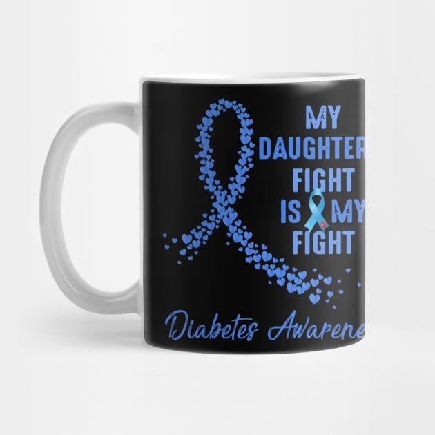 My Daughter's Fight Is My Fight Type 1 Diabetes Awareness by thuylinh8